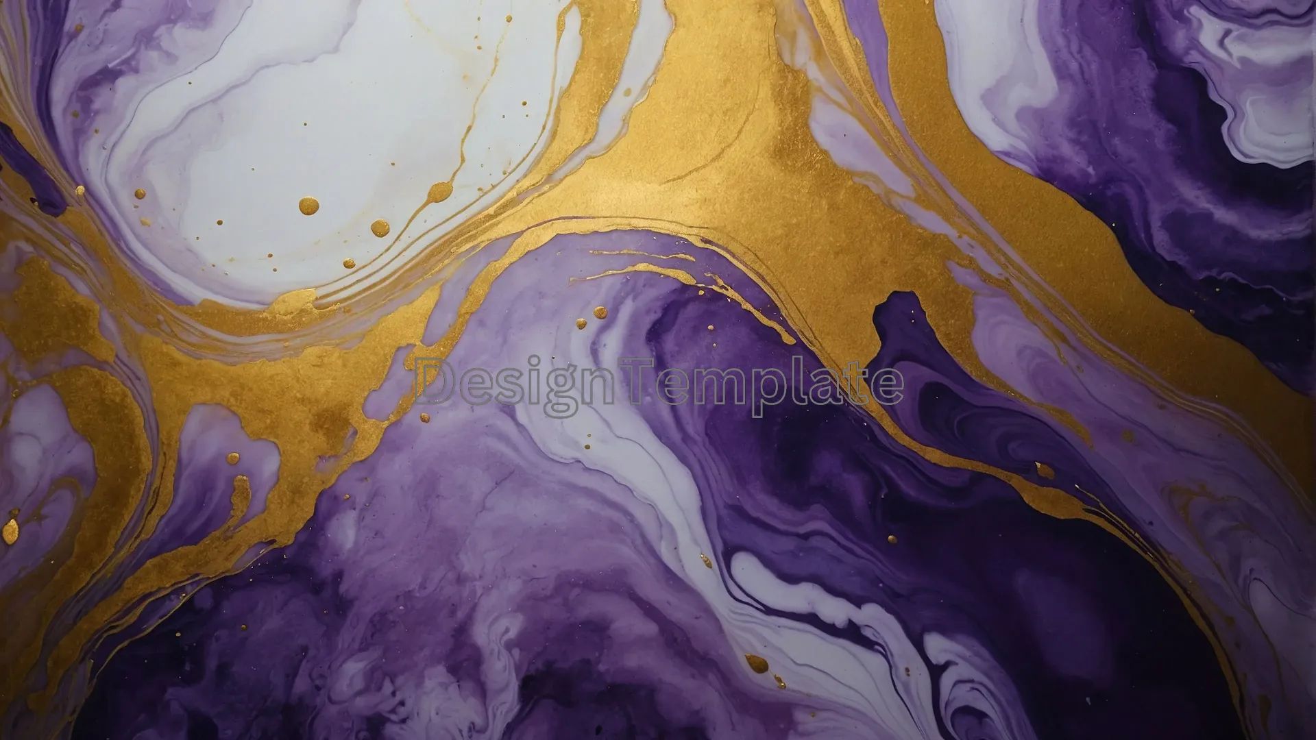 Fluidity Purple and Golden Marble Texture High Resolution